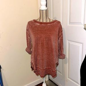 Ocean drive Oversize light washed sweatshirt